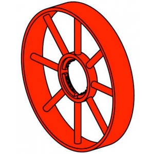Picture of Spoke wheel, red