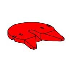 Picture of Trailer coupling bottom part, red