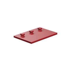 Picture of Mounting plate 30x45, red