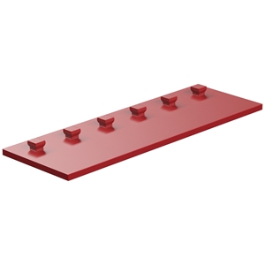 Picture of Mounting plate 30x90, red