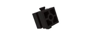Picture of Building block 15 with hole black